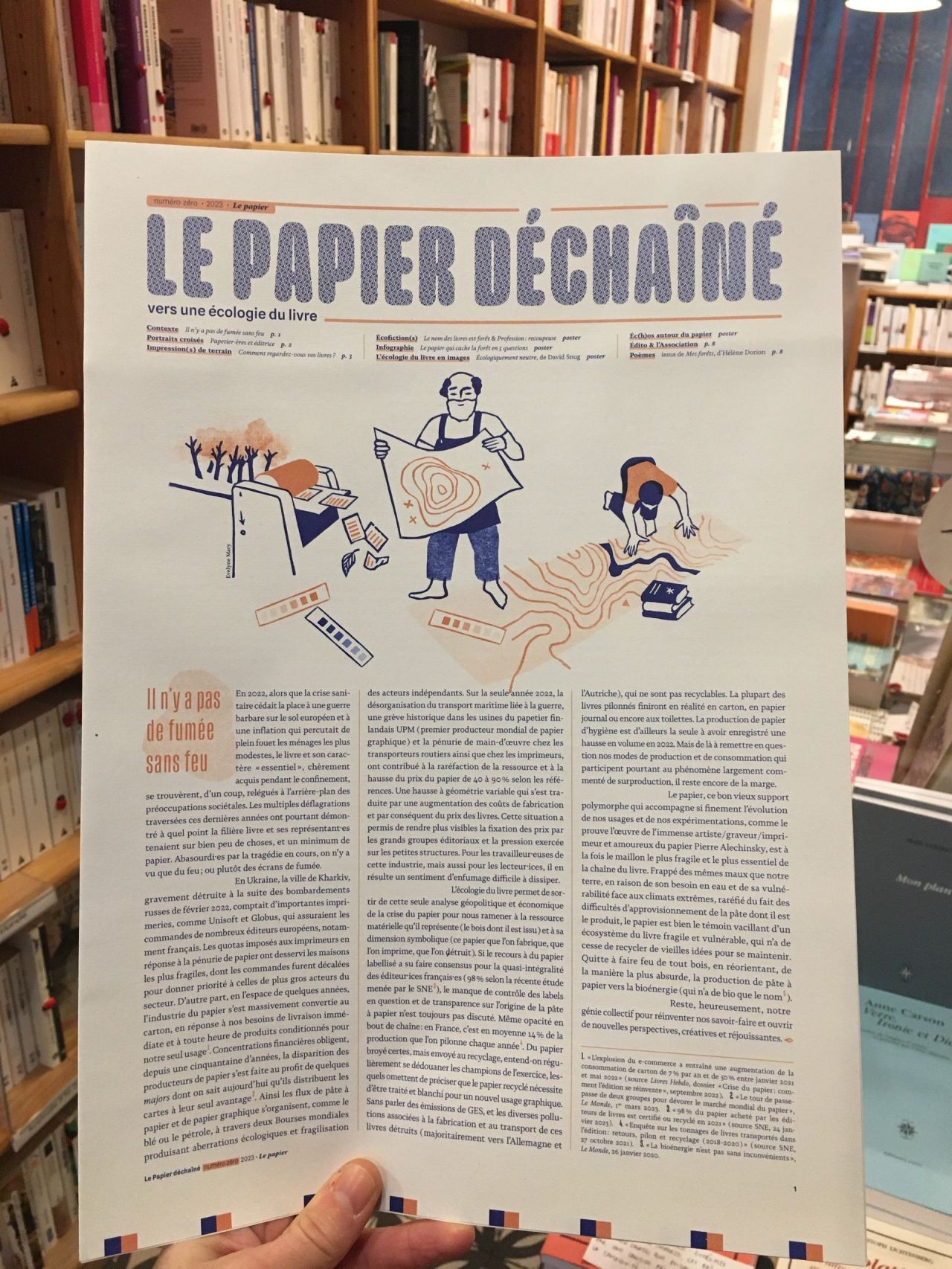 Une gazette super belle intitulée le Papier Déchaîné